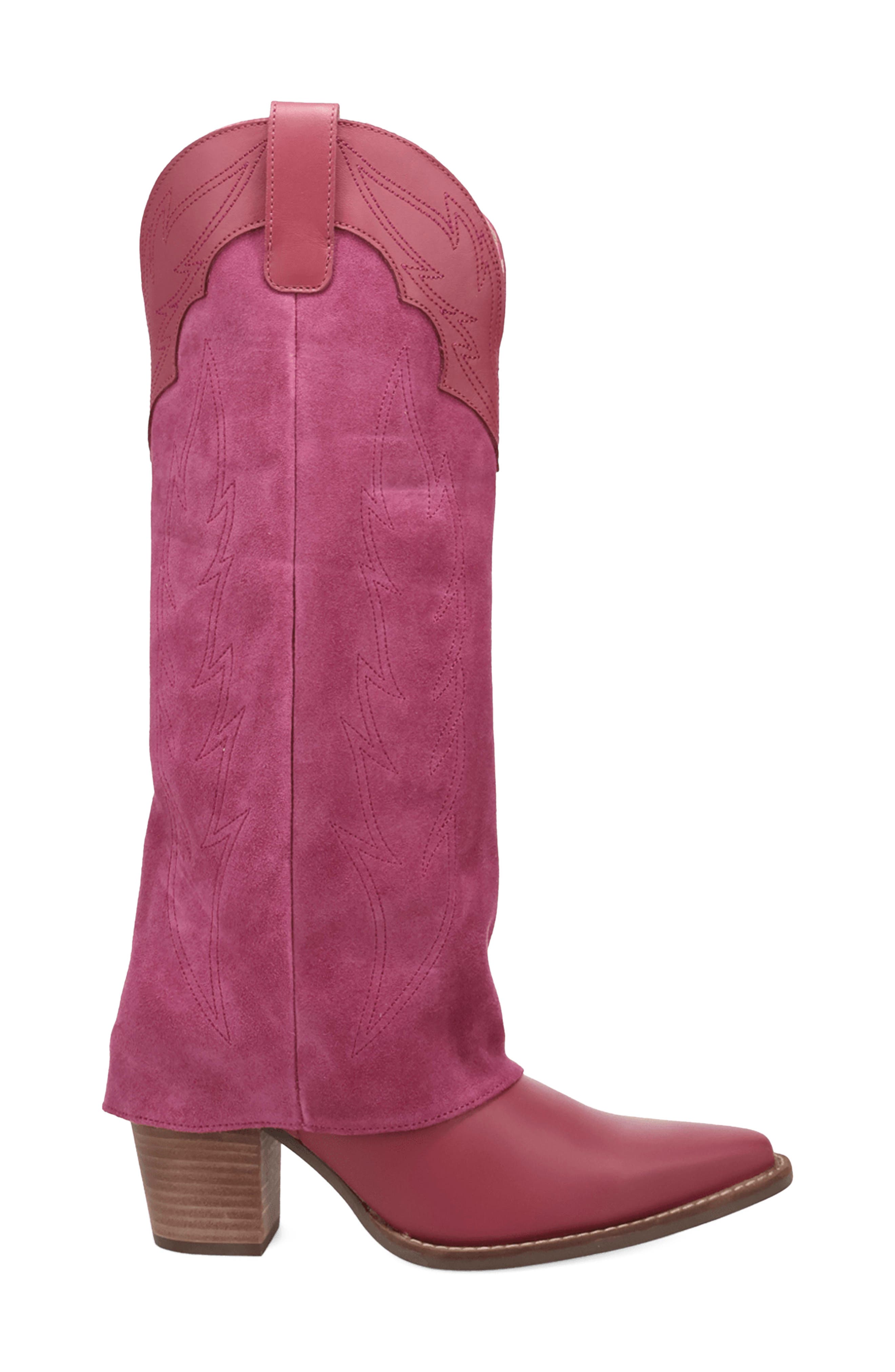 Wild Fire Western Boot, Alternate, color, FUCHSIA