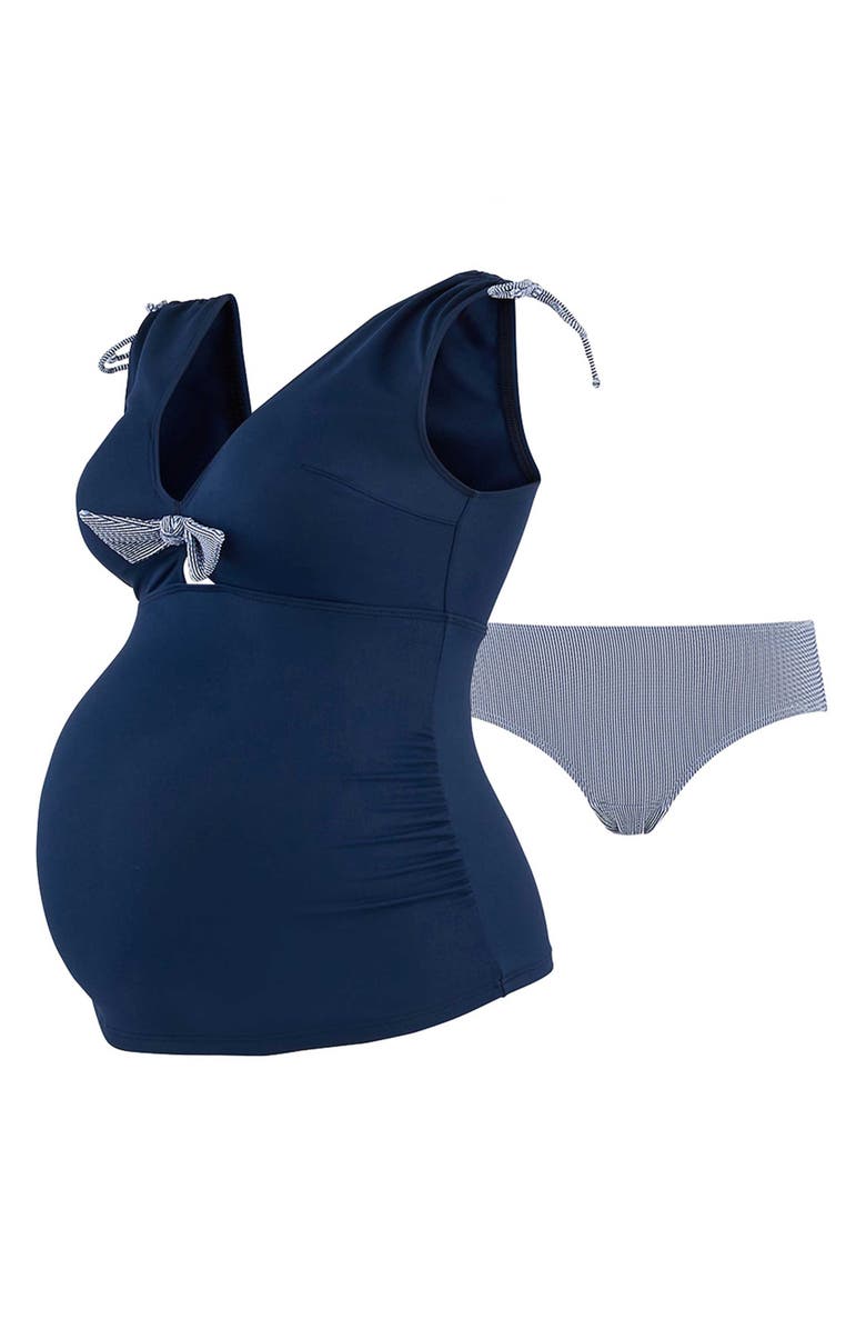 Cache Coeur St. Tropez Maternity Tankini Swimsuit, Alternate, color, 