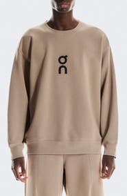 On Club Crewneck Cotton Blend Sweatshirt