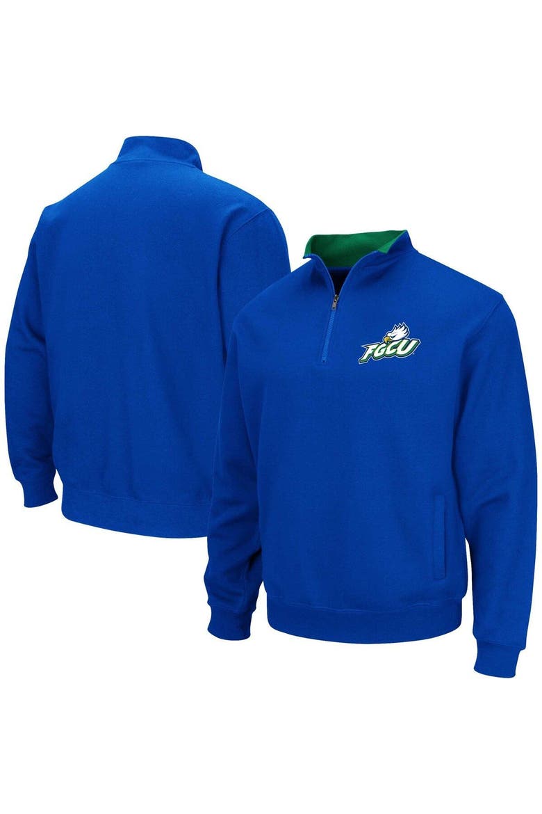 Men's Colosseum Blue Florida Gulf Coast Eagles Tortugas Quarter-Zip Sweatshirt, Main, color, Blue