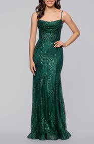 Blondie Nites Glitter Corset Mermaid Gown