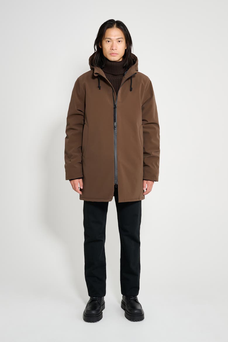 Stockholm Matte Winter Coat, Alternate, color, Dark Brown