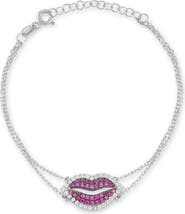 SPHERA MILANO Lips Double Chain Bracelet