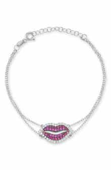 Lips Double Chain Bracelet