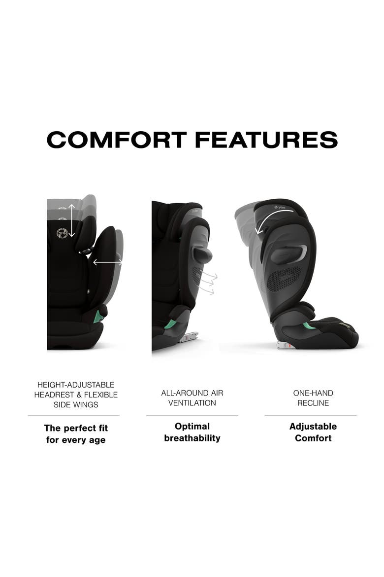 Solution G2 Booster Seat, Alternate, color, MOON BLACK