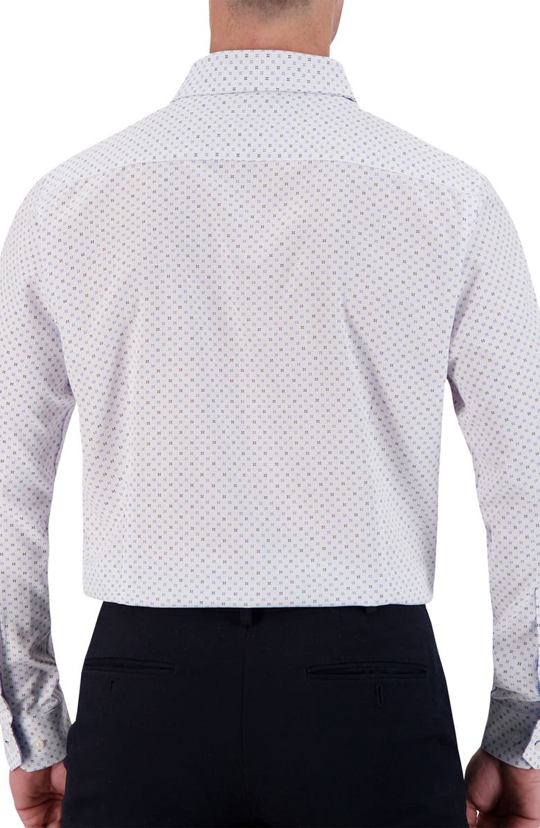 Report Collection 4X Stretch Slim Fit Neat Dress Shirt, Alternate, color, 40 Blue