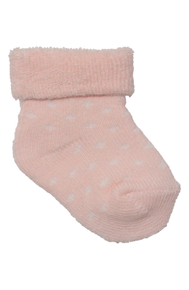 Little Me Cuffed French Terry Socks - Pack of 8, Alternate, color, 