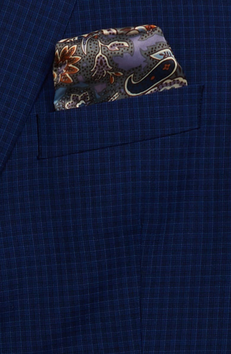 Tallia Check Wool Blend Two-Piece Suit, Alternate, color, 