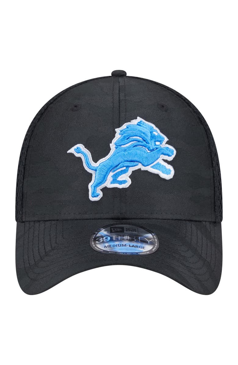 New Era Men's New Era Black Detroit Lions Active Camo 39THIRTY Flex Hat, Alternate, color, 