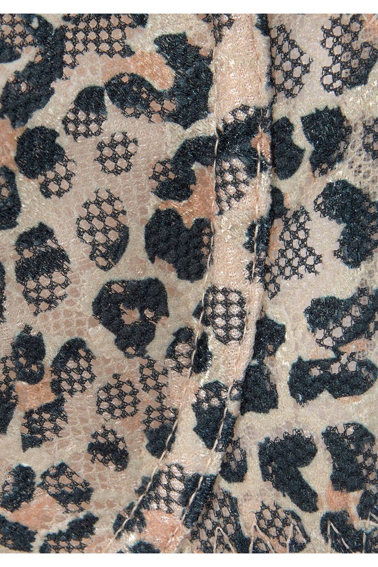 Mesh Animal Print Underwire Bra, Alternate, color, Leopard Printed