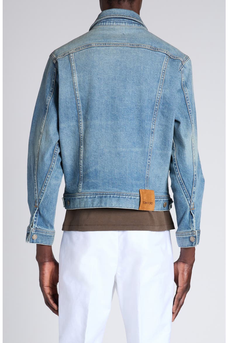 Selvedge Icon Denim Jacket, Alternate, color, WASHED INDIGO