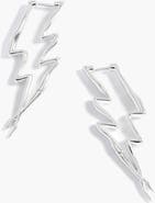 YOJ Maxi Lightning Earrings In Silver