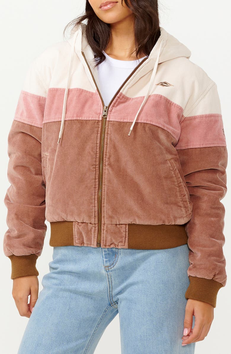 Rip Curl Hibiscus Heat Corduroy Jacket, Main, color, 