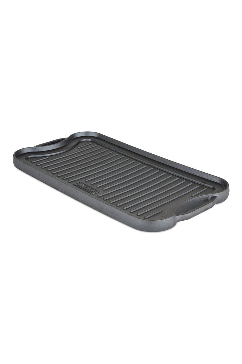20-Inch Cast Iron Double Burner Reversible Griddle & Grill, Alternate, color, GREYDNU
