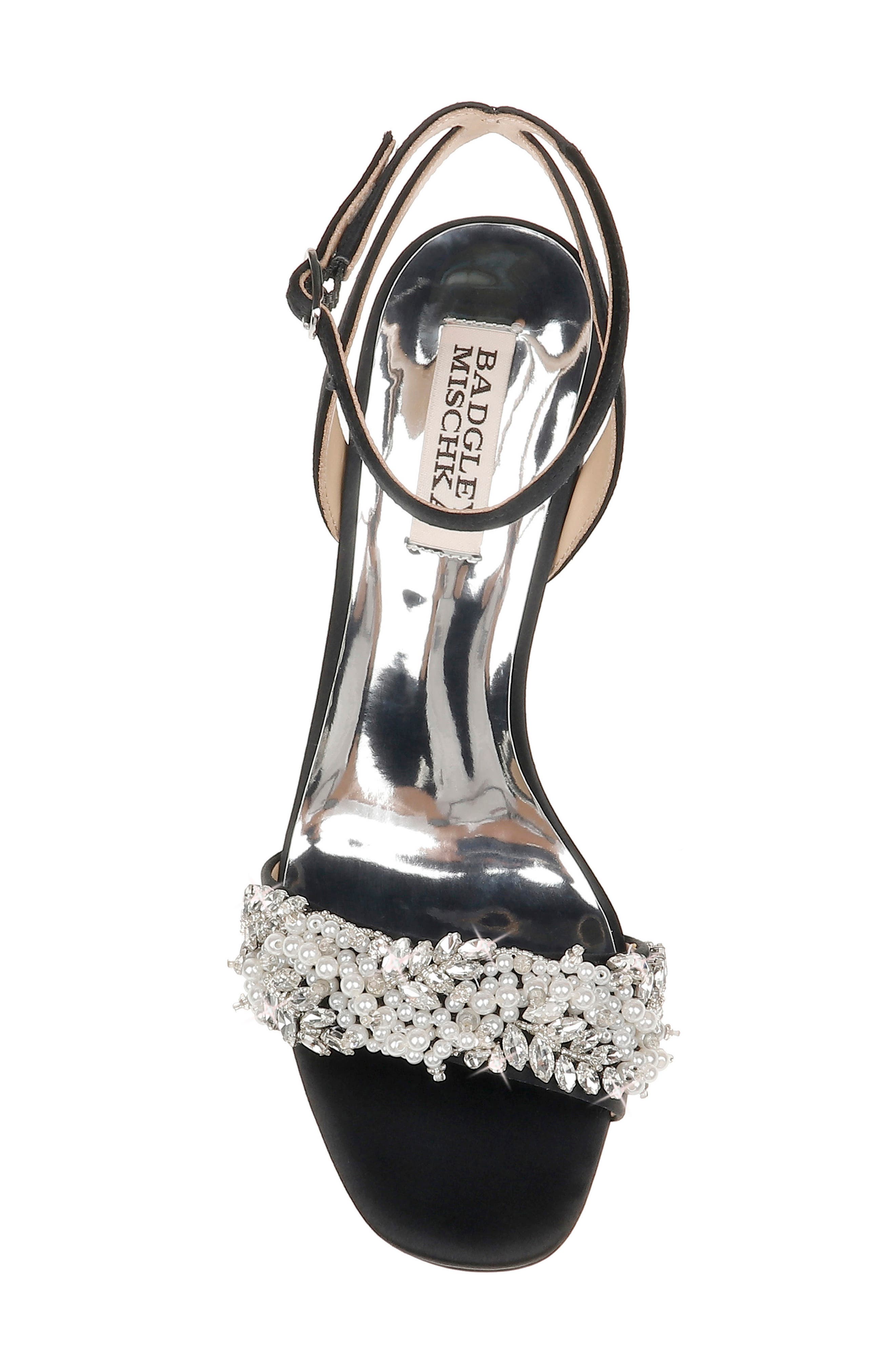 Badgley Mischka Collection Clara Embellished Sandal, Alternate, color, 