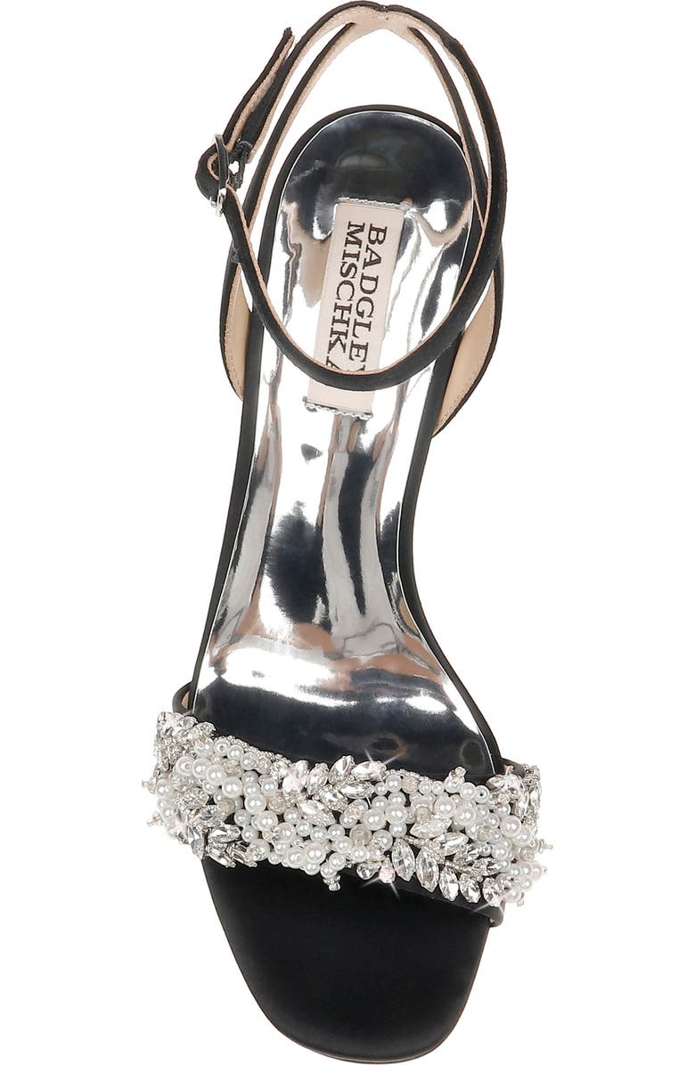 Badgley Mischka Collection Clara Embellished Sandal, Alternate, color,
