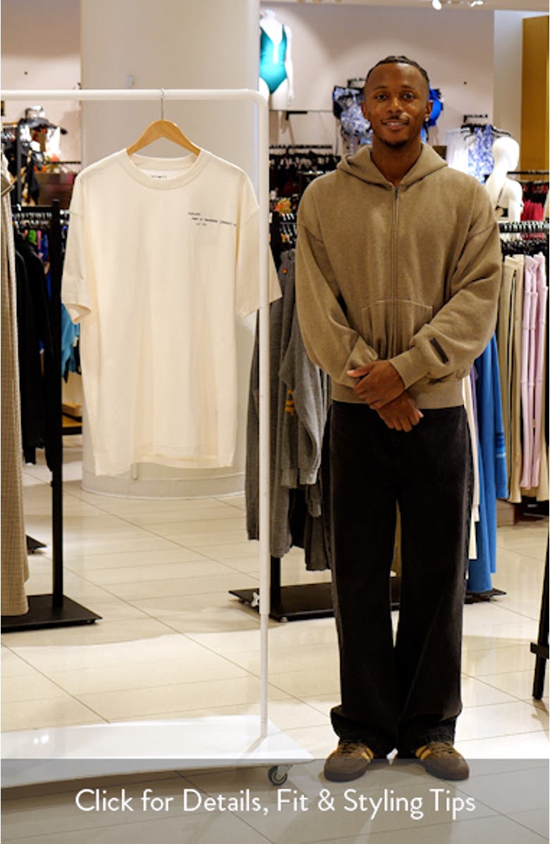 Punched Organic Cotton Graphic T-Shirt, sales video thumbnail