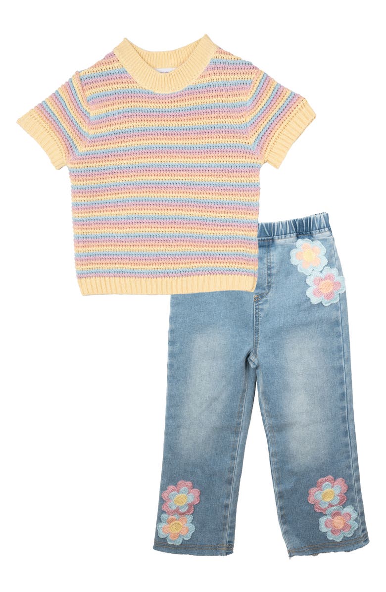 Rarity Kids' Sweater & Denim Set, Main, color,