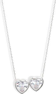 SHYMI Fancy 2-Stone Bezel Pendant Necklace