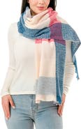 MARCUS ADLER Plaid Scarf
