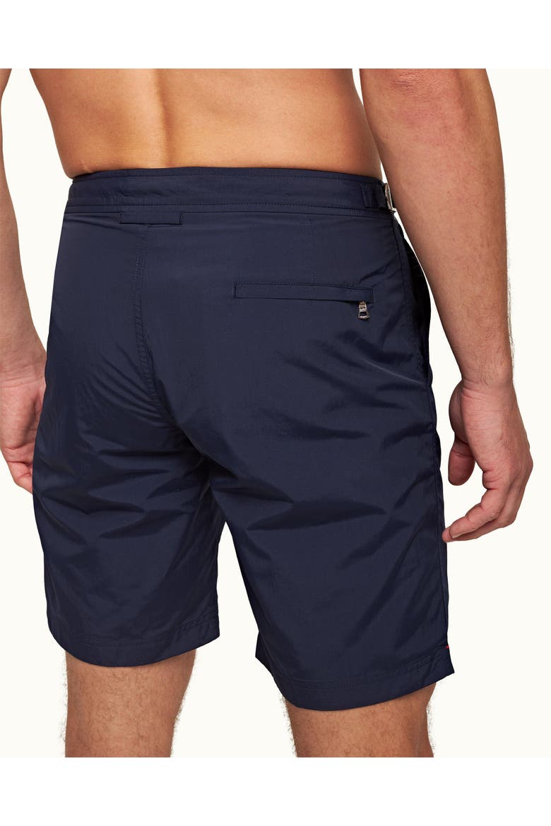 Dane Longest-Length Swim Shorts, Alternate, color, Navy