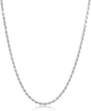 The Lovery Fine Jewelry Twisted Rope Chain Necklace