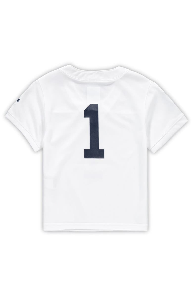 Nike Toddler Nike #1 White Penn State Nittany Lions Untouchable Football Jersey, Alternate, color, White