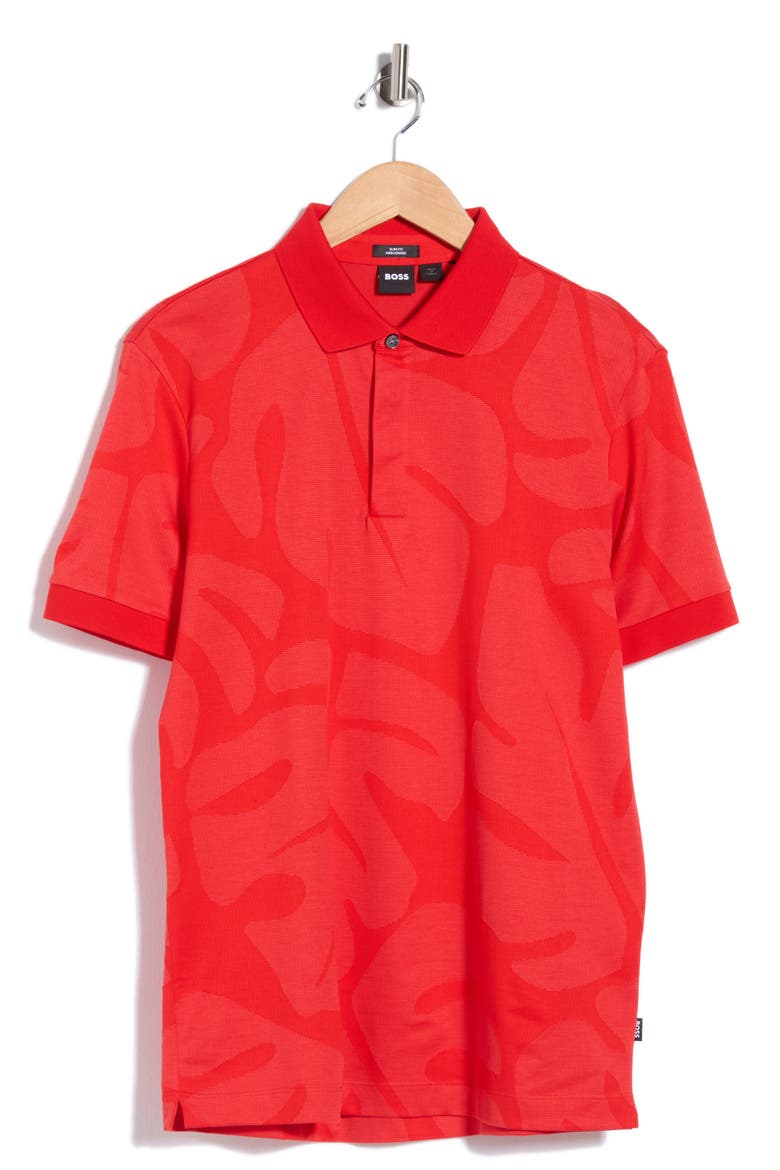 Penrose Cotton Knit Polo, Main, color, BRIGHT RED