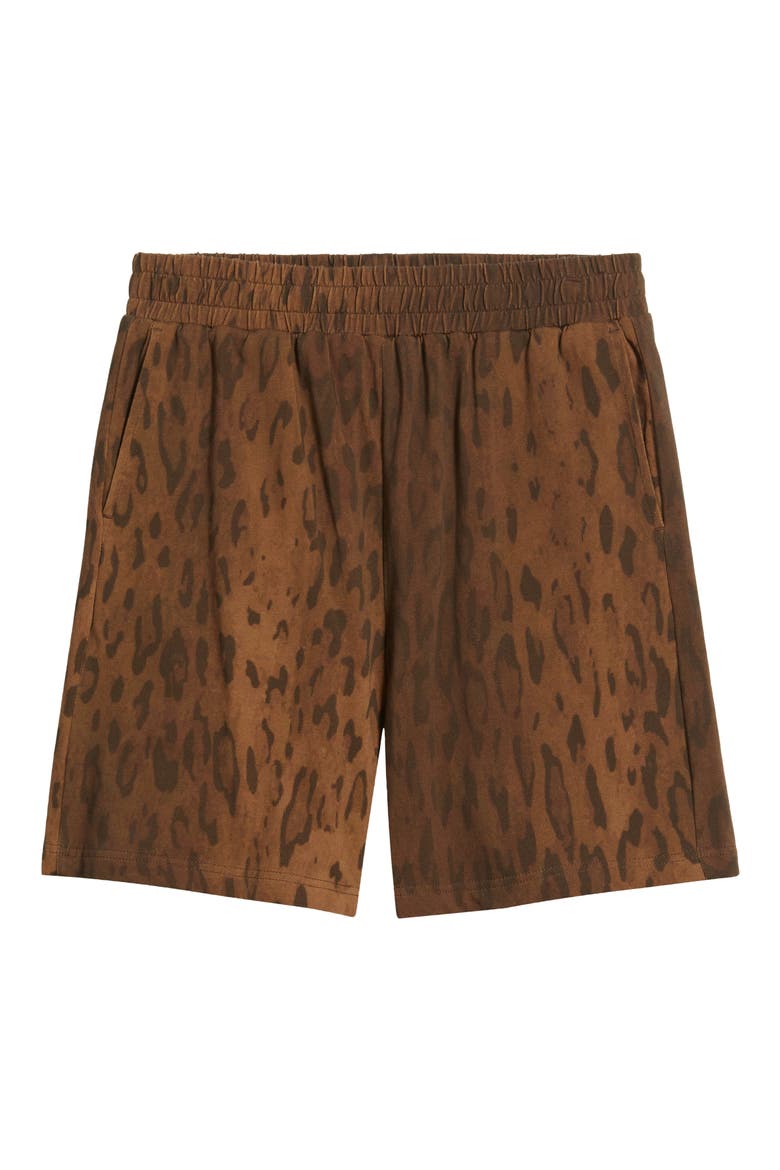 Preda Cotton Pull-On Shorts, Alternate, color, BROWN