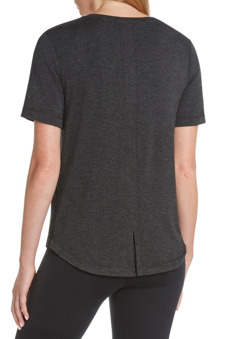 Split Back T-Shirt, Alternate, color, CHARCOAL