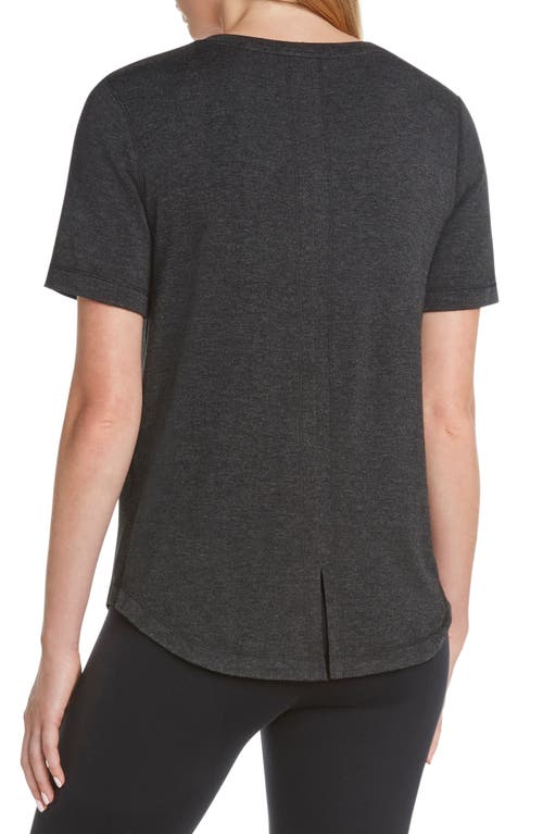 Matty M . Split Back T-shirt In Gray