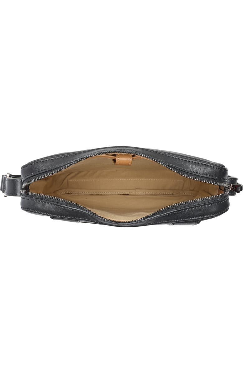 Longchamp 3D Leather Crossbody Bag, Alternate, color, Black