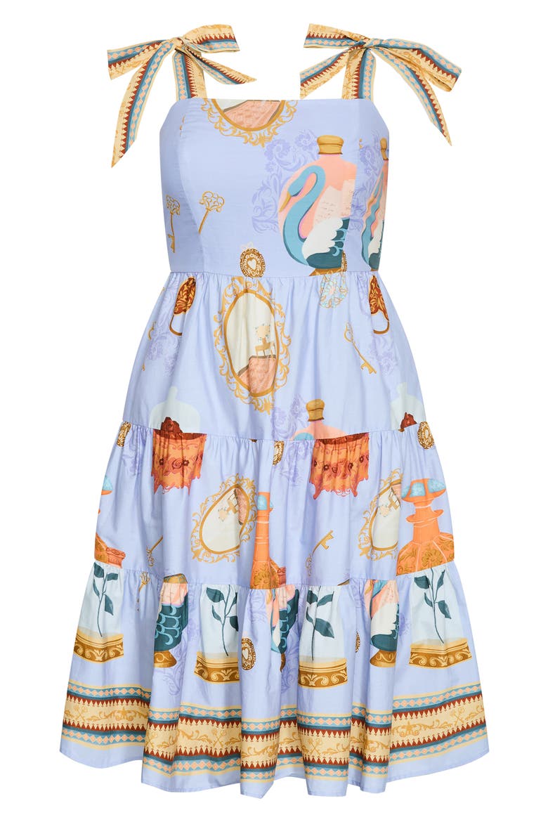 Casey Fit & Flare Sundress, Alternate, color, REFINED BEAUTY