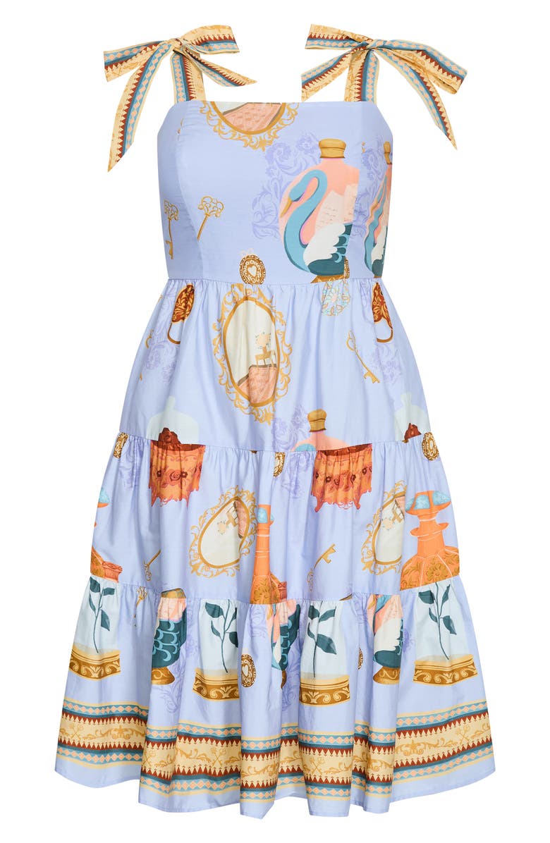 City Chic Casey Fit & Flare Sundress, Alternate, color, Refined Beauty