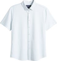 Mizzen+Main Halyard Dot Print Short Sleeve Button-Up Shirt