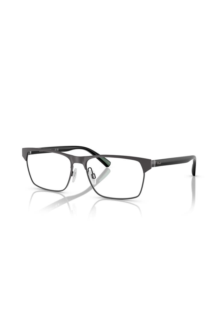 57mm Rectangle optical glasses, Main, color, Grey