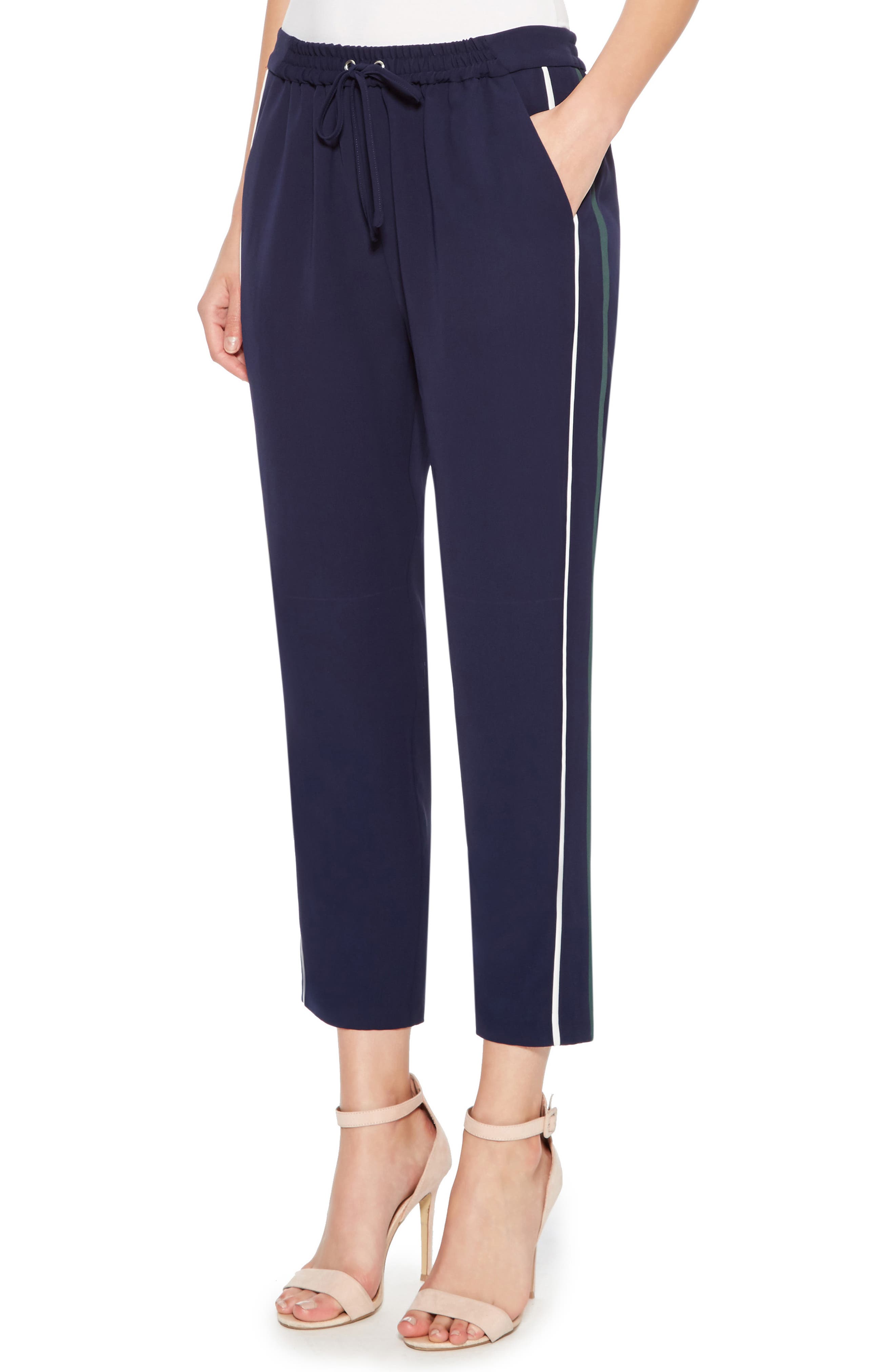 Parker Cassius Side Stripe Crepe Pants (Women) | Nordstrom