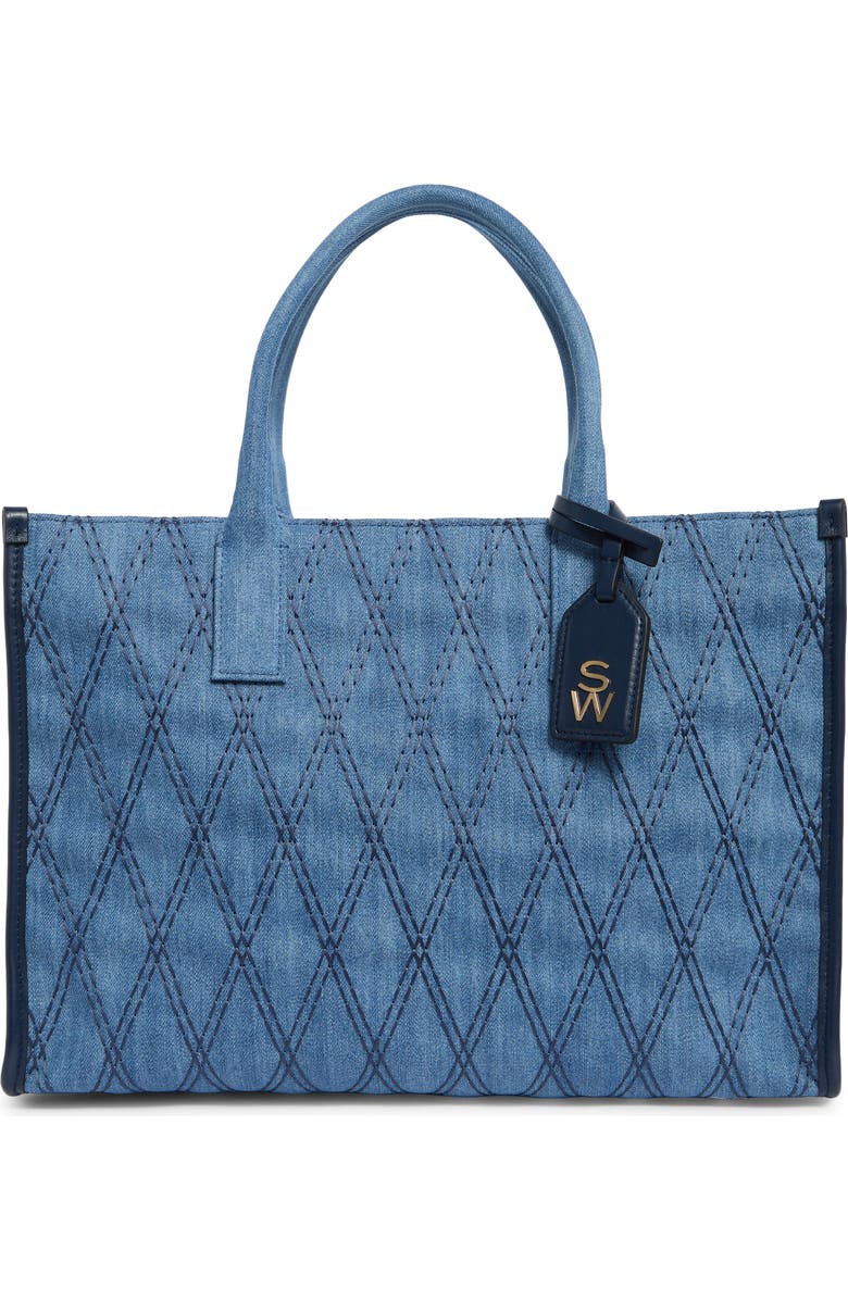 Stuart Weitzman Quilted Tote Bag, Main, color,
