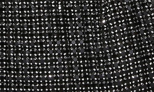 Berness Embellished Handle Rhinestone Frame Clutch In Black