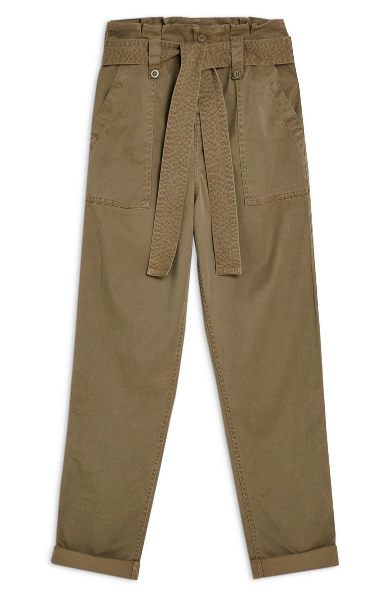 Topshop Rory Paperbag Waist Utility Trousers, Alternate, color, 