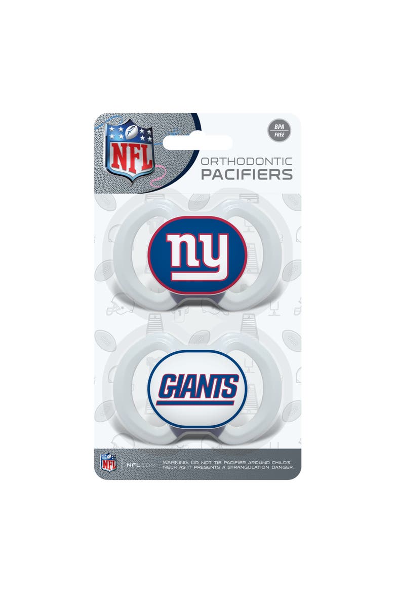 New York Giants Pacifier 2-Pack, Alternate, color, Multicolor