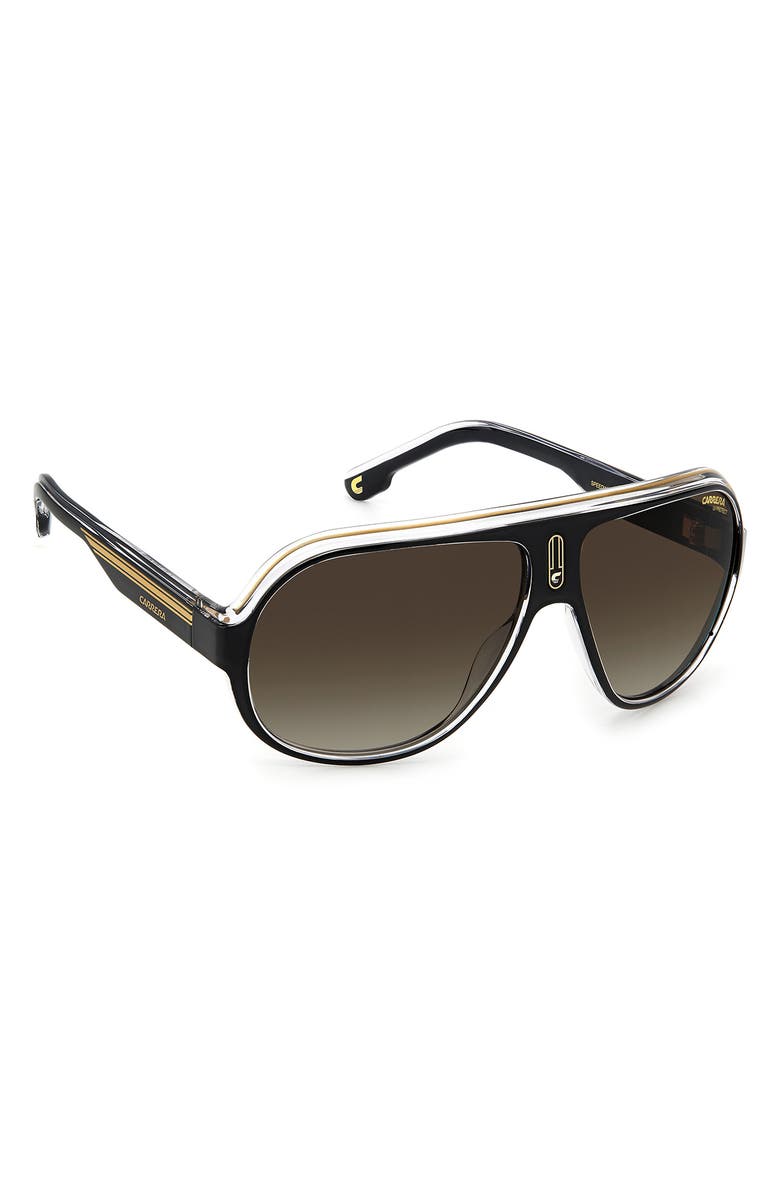 Carrera Eyewear Speedway 63mm Aviator Sunglasses, Alternate, color, 