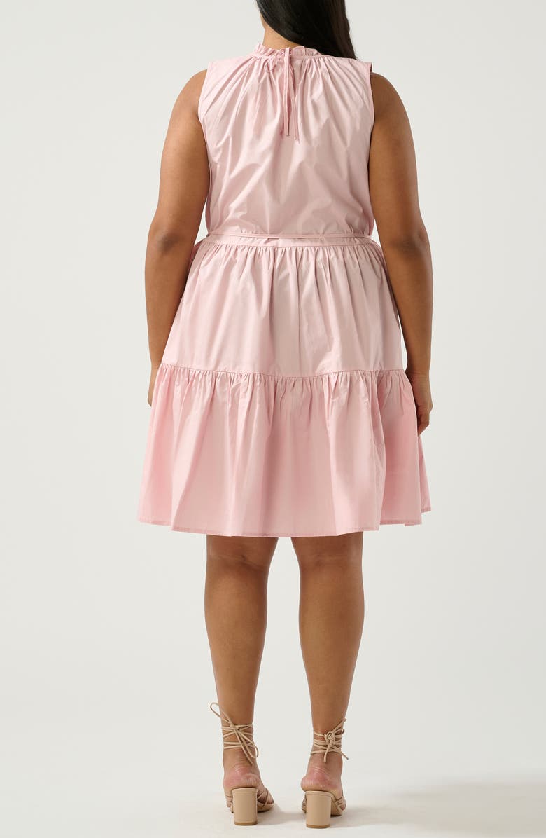 Estelle Rhodes Tiered Cotton Dress, Alternate, color, Blush