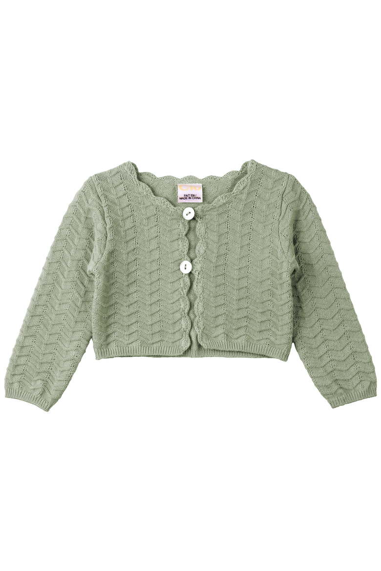 Organic Cotton Knit Cardigan, Main, color, Dusty Green