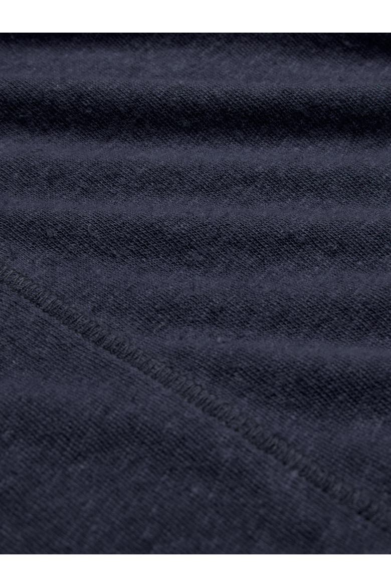 Linen Blend Long Sleeve T-Shirt, Alternate, color, Navy