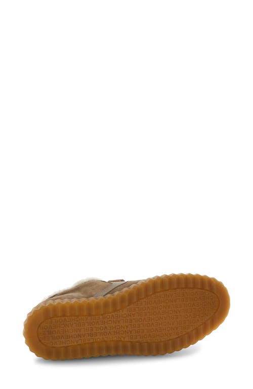 Voile Blanche Ines Faux Shearling Sneaker In Brown