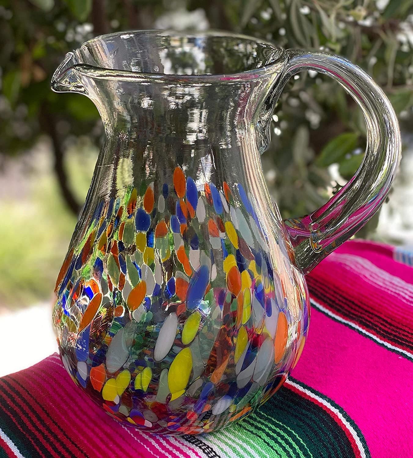 Dos Sueños Confetti Carmen Design Glass Pitcher | Nordstrom