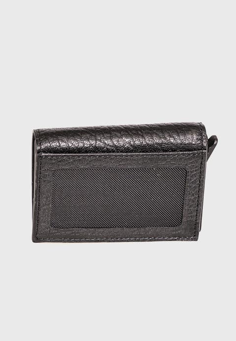 Genuine Leather Venous Pattern Trifold Card Holder