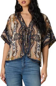 Wit & Wisdom Roll Cuff Dolman Sleeve Top