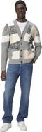 Missoni The Cardigan In Pure Wool With Flame And Zigzag Inserts